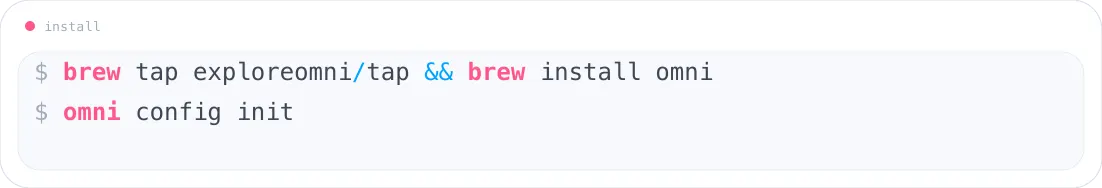 Install the Omni CLI with Homebrew