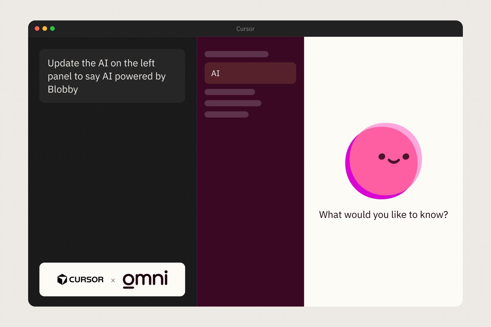 Building an AI data product with Omni and cursor