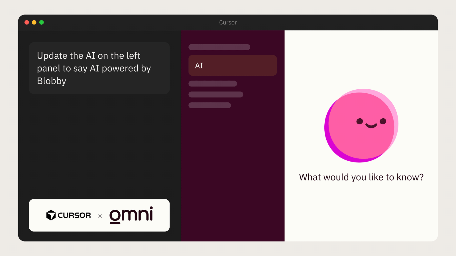 Building an AI data product with Omni and cursor