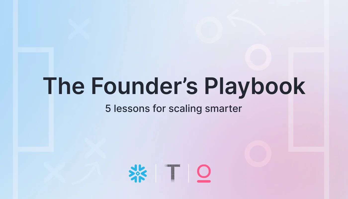 The Founder's Playbook hero image