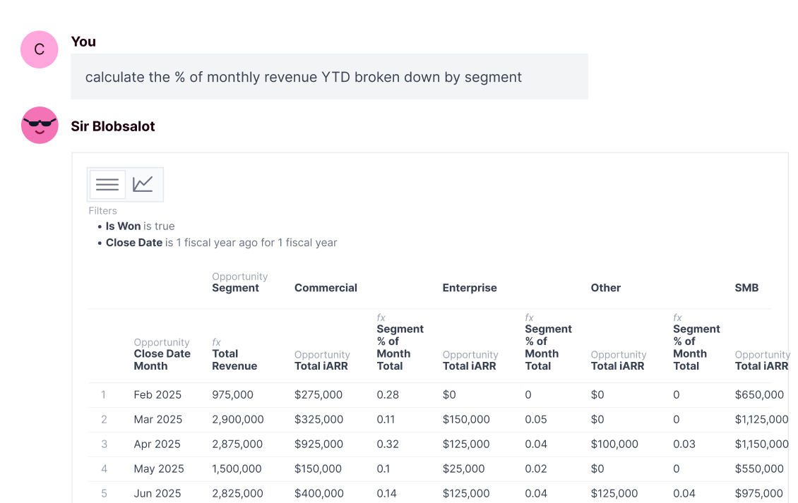 Create calculations screenshot