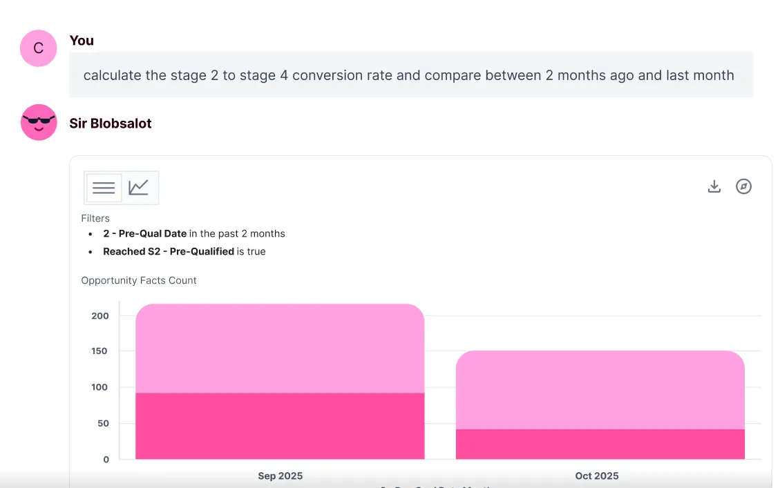 Compare time periods screenshot