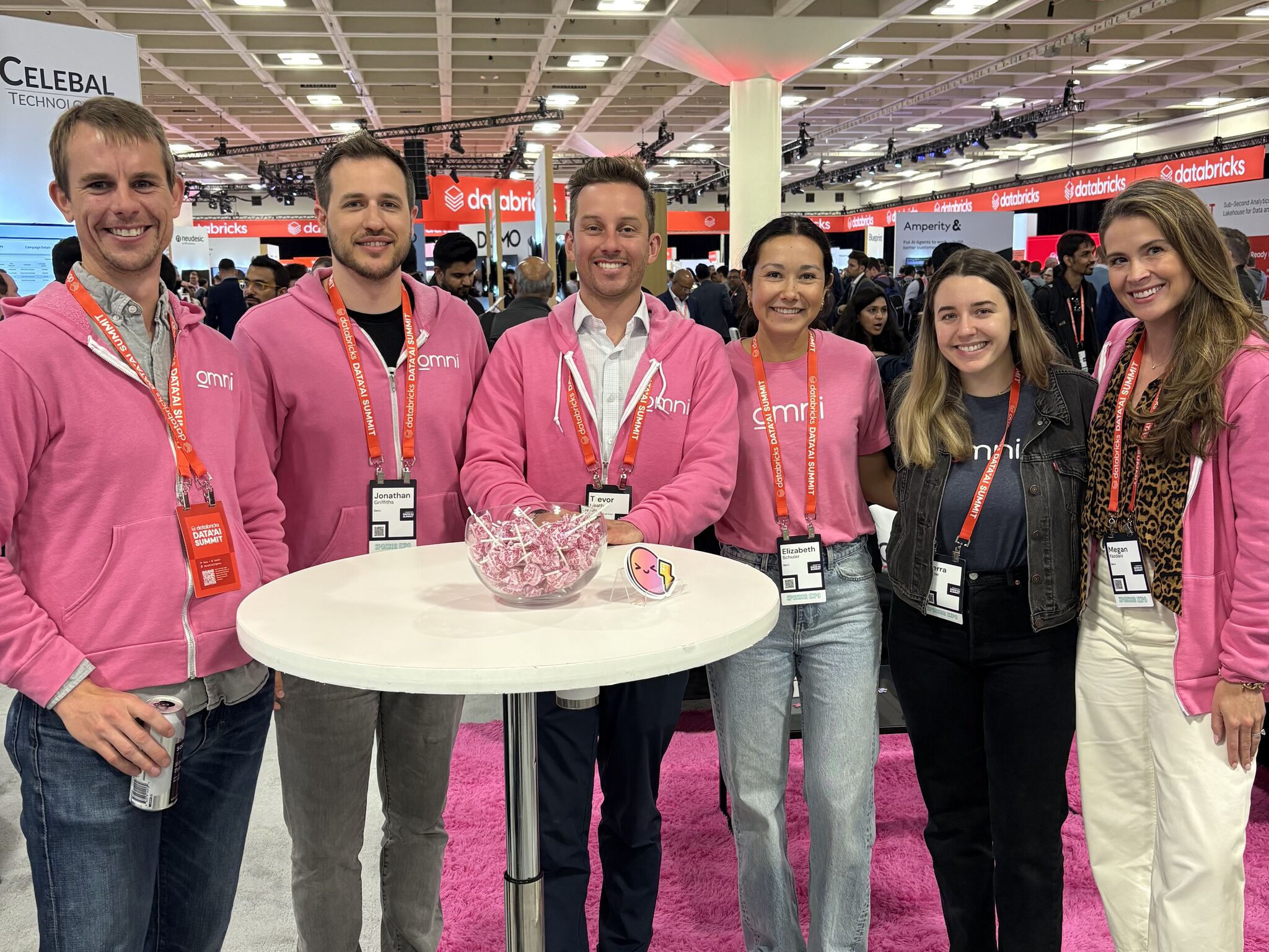 Photo from Databricks Data + AI Summit with the Omni team
