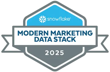 Snowflake Modern marketing data stack badge